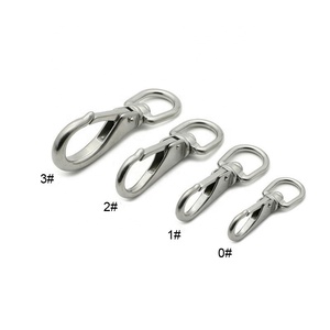 <span class=keywords><strong>0</strong></span> #1 #2 #3 # Thép không gỉ 304 316 đồng bằng kết thúc xoay mắt Snap Hooks - Product Image 2