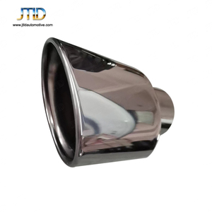 Jtld ปลายท่อไอเสียสเตนเลสสตีลคู่ปากแบนขัดเงากระจกสำหรับ Mercedes Benz Class E S C <span class=keywords><strong>C63</strong></span> AMG SINGLE Ti 1 - Product Image 1