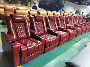 <span class=keywords><strong>Prix</strong></span> de gros lumière LED home cinéma siège auto massage par vibration fauteuil inclinable avec appui-tête automatique fauteuil de cinéma privé - Product Image 4