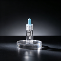 Flacon en verre transparent de 10 l pour sérum, emballage cosmétique écologique pour flacon d'huile essentielle