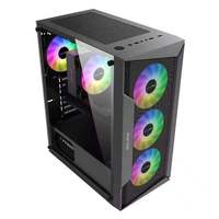 Casing komputer game ATX Mid Tower Desktop RGB, Casing kabinet PC Casin Gamer kualitas tinggi