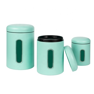 Customized Color Metal Food Storage Carbon Steel Tee <strong>Canister</strong> <strong>Set</strong> for Kitchen - Product Image 6