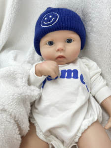 Прямая поставка с завода 22-дюймовая сплошная силиконовая кукла для малышей, водонепроницаемая кукла для новорожденных девочек, Реборн, силиконовая Детская кукла - Product Image 6