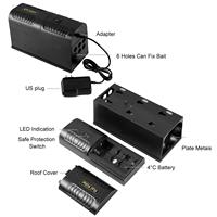 Piège à rongeurs électronique haute tension EPA pour intérieur et extérieur, à choc électrique, pour la chasse aux souris, rats, taupes, campagnols et martres