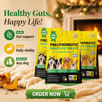 VitaFit Vitamines pour chiens 60 Soft Chews Soins naturels pour animaux de compagnie Santé digestive des animaux de compagnie Compléments nutritionnels Probiotiques