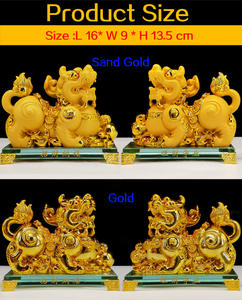 2023定制树脂工艺批发工厂中国神话兽皮秀装饰皮苏摆件幸运动物桌面装饰 - Product Image 2