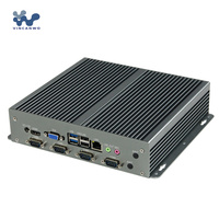 VINCANWO BPC-101 Mini industri PC dengan Intel Chipset Quad-Core J1900 4GB RAM 64GB SSD tanpa kipas WIFI konektivitas digunakan dengan HDD
