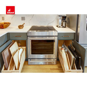 Fabriqué en Chine Panneau shaker avec finition peinture noir <span class=keywords><strong>graphite</strong></span> avec cadre Panier en bois dur Armure de parquet Armoires de cuisine - Product Image 6