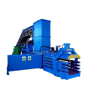 Jewel brand horizontal hydraulic full automatic fiber baler for recycling