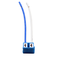Connecteur de Douille Céramique d'Extension pour Ampoule de Phare de Voiture H1 H4 H7 H11 HB3 HB4, Adaptateur Halogène Automobile