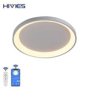 Décoration carrée moderne à économie d'énergie encastrée salle de séjour télécommande 32W acrylique maison intelligente plafonnier LED - Product Image 2