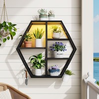 Étagères flottantes pour jeux vidéo en gros, étagère murale pour jeux avec éclairage LED, présentoir mural pour rangement et organisation