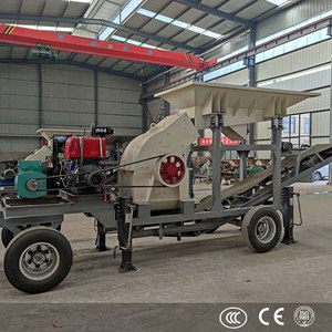 Concasseur mobile horizontal portatif diesel pour pneus, verre et pierre, avec broyeur à marteaux - Product Image 4