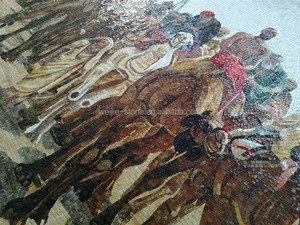 <span class=keywords><strong>Mosaico</strong></span> Artistico Murale Personalizzato in <span class=keywords><strong>Vetro</strong></span> da Foto - Guerrieri Mongoli - Product Image 6