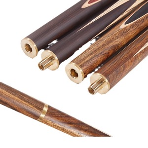 Queue de billard en bois, ensemble de 8 boules, tête noire de grande taille, équipement de billard durable - Product Image 5