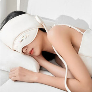 LEMESY Vente en gros usine Masseur intégré tête-yeux 2 en 1 avec coussin chauffant en silicone pour stimulation du cuir chevelu, relaxation cérébrale et aide au sommeil - Product Image 2