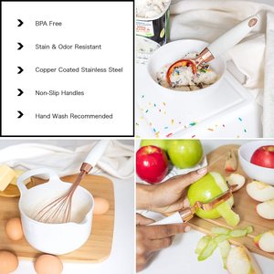 Best Selling 7 Pcs <strong>Kitchen</strong> Gadgets Tools Set <strong>Copper</strong> Coated Stainless Steel Utensils with Handle <strong>Kitchen</strong> <strong>Accessories</strong> - Product Image 3