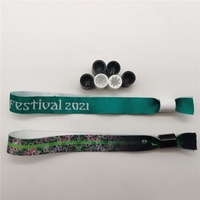 Bracelet personnalisé de haute qualité en sublimation |   Bracelet en tissu polyester à motifs vifs pour les festivals de musique