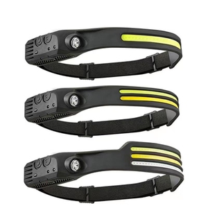 <span class=keywords><strong>Lampe</strong></span> frontale <span class=keywords><strong>à</strong></span> capteur LED COB, <span class=keywords><strong>lampe</strong></span> frontale <span class=keywords><strong>à</strong></span> induction, batterie intégrée, <span class=keywords><strong>lampe</strong></span> torche <span class=keywords><strong>rechargeable</strong></span> par USB, 5 modes d'éclairage - Product Image 1