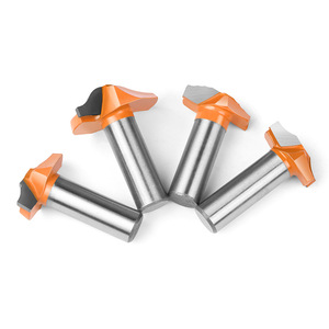Juego de brocas de enrutador de madera de carburo cementado <span class=keywords><strong>CNC</strong></span>, línea de puerta OEM personalizable, herramienta de grabado de Panel elevado, broca de inmersión de moldeo cementada - Product Image 1