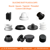 Bouchon en caoutchouc vulcanisé moulé en silicone avec trou de vis pour porte coulissante, fabriqué par un producteur de caoutchouc silicone