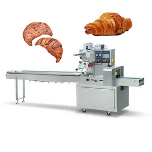 Multi-function Packaging Machines Horizontal Pillow Three Sides Seal Bag Croissant Packing Machine