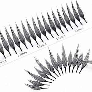 Nouvelles extensions de cils 2025 Comic Spire Lashes en cachemire doux, effet anime, courbures C CC D B <span class=keywords><strong>J</strong></span> - Product Image 2