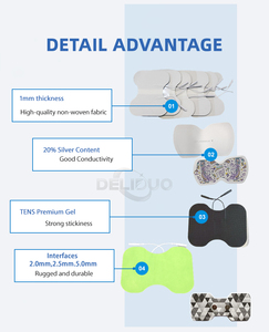 Cuscinetti in Gel di ricambio decine <span class=keywords><strong>Ems</strong></span> elettrodi patch 11*15Cm attrezzature per terapia fisica decine unità elettrodo a farfalla <span class=keywords><strong>Pad</strong></span> - Product Image 5