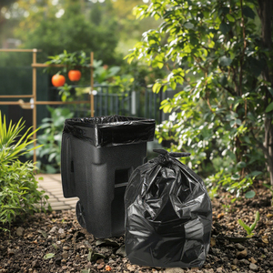 Nhà Máy Tùy Biến Đen Thùng Rác Túi Lớn Heavy Duty Túi Nhựa Túi Rác - Product Image 1