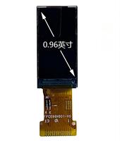 Modul LCD IPS TFT Miniatur 0,96 inci 80x160 SPI ST7735S 13-pin dengan 1-LED Lampu Latar Putih 350 Cd/m2 R.G.B. Garis Vertikal