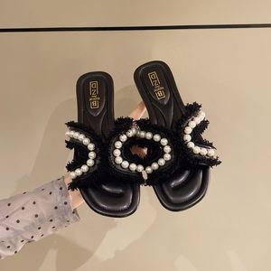 Women's French Pearl Platform Flat Thong Beach <b>Sandals</b> 2026 New Arrival Fairy Style Inspired Fashion Trend Comfort - Product Image 5