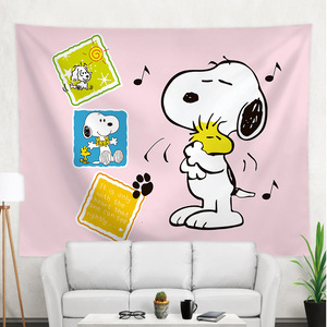Personnalisé Haute Numérique Snoopy <span class=keywords><strong>Dessin</strong></span> Animé Décoration de <span class=keywords><strong>La</strong></span> <span class=keywords><strong>Maison</strong></span> Tenture Murale Tapisserie - Product Image 2