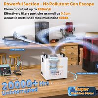 Extracteur Fumée Laser CO2 FUMECLEAR 200m³/h Marquage Découpe Gravure PVC Bois Machine Xtool Purificateur Air