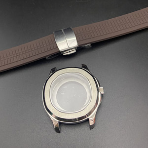 Correa de Reloj de Goma con Cierre de Mariposa y Cristal de Zafiro Azul de 32 mm, Precio de Fábrica en China - Product Image 1