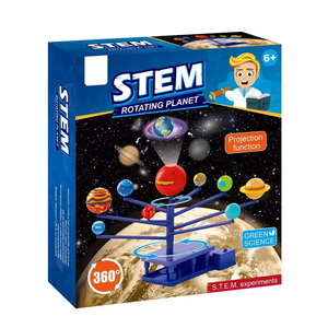 Toyhome il più venduto stelo educativo per bambini fatto da te assemblare giocattoli di apprendimento scientifico proiettore a rotazione pianeti sistema solare giocattoli - Product Image 6