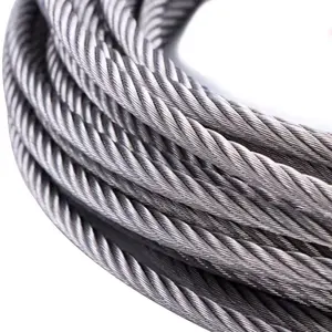 6*36WS+IWRC 6*29FI 6*26WS Galvanized Steel Strand for Elevator Rope Tower Crane Wire Rope Used in Construction Machinery