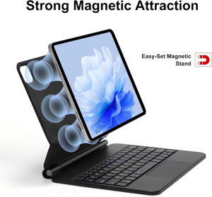 ราคาโรงงานใหม่สำหรับ Magic Keyboard พร้อมไฟแบ็คไลท์ ทัชแพด ดีไซน์โครงสร้างแข็งแรง พอร์ตเชื่อมต่อ USB-C สำหรับ <span class=keywords><strong>iPad</strong></span> 10.9 นิ้ว รุ่นที่ 10/11 - Product Image 3