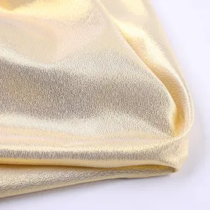 Vente en gros de tissu de tulle organza de soie simulée haut de gamme tissu organza métallique miroitant pour robes abaya