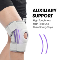 Genouillère de compression professionnelle respirante et réglable pour la gym et la moto