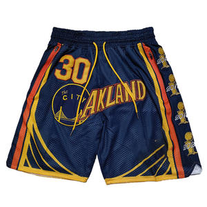 Nuovi pantaloncini da strada in Mesh personalizzati retrò basket corto per le tasche con cerniera da uomo - Product Image 6