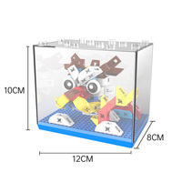 PUNGROW, juguete de construcción educativa, dragón, Mini bloques de animales, modelo simbólico, bloque de animales, juego de decoración, juguetes ensamblados para niños