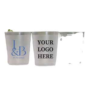 Gobelets réutilisables en PP givré personnalisés avec logo, 10oz/12oz/15oz, imprimés, écologiques, imperméables, sans BPA, pour mariages et fêtes - Product Image 4