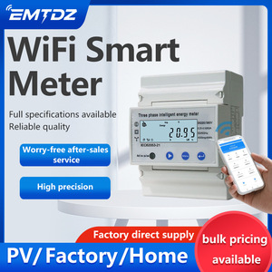 Tuya <b>Three</b> Phase Energy Meter 3X220/380V LCD Display IEC62053-21 With WiFi For PV Home Use - Product Image 5