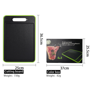 Planche de décongélation rapide pour aliments surgelés, plateau de décongélation en plastique et céramique pour viande congelée, planche à découper - Product Image 6
