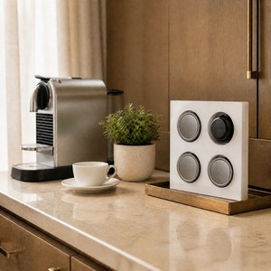 Soporte Ecológico de Poliresina con 4 Orificios para Cápsulas de Café, Organizador para Nespresso, <span class=keywords><strong>Dolce</strong></span> <span class=keywords><strong>Gusto</strong></span>, K Cup, Decoración para Hoteles, Resorts y Hogares - Product Image 4