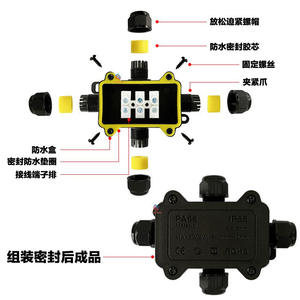 Caja de Conexiones Impermeable IP68 de Alta Potencia para Exteriores, Accesorio de Conducto de Una Entrada y Dos Salidas para Cableado Subterráneo - Product Image 3