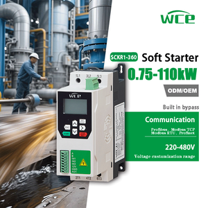 Компактный твердотельный плавный пускатель 7,5 кВт, 3-фазный, для двигателей до 10 л.с., с функцией плавного пуска, коммуникацией AC RS485, для водяных насосов - Product Image 1