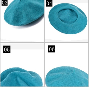 Gorro de pintor de estilo francés de Color sólido, Boina cálida de Invierno para mujer, sombrero para uso diario, accesorio de disfraz - Product Image 2