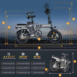 Vélo électrique pliable <span class=keywords><strong>A12</strong></span> 48V 15Ah avec moteur de 1000W de puissance de pointe, batterie au lithium, vélo tout-terrain électrique pas cher - Product Image 6