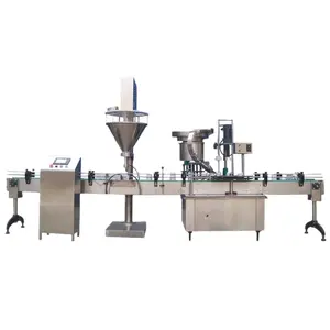 full automatic for spices powder dry powder bottle filling capping machine